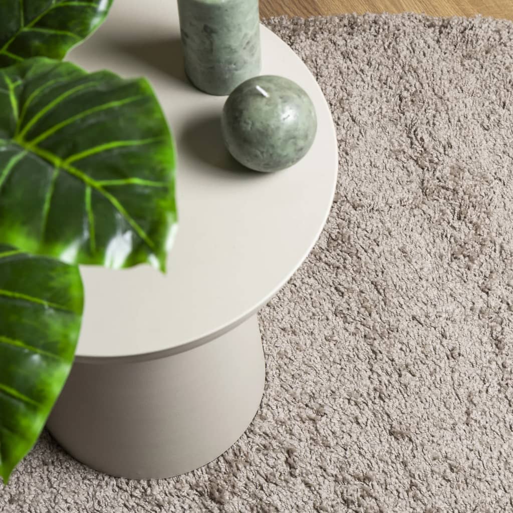 Shaggy carpet PAMPLONA deep pile modern beige 60x110 cm