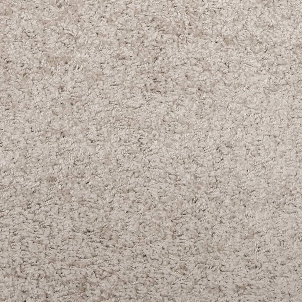 Shaggy carpet PAMPLONA deep pile modern beige 80x250 cm