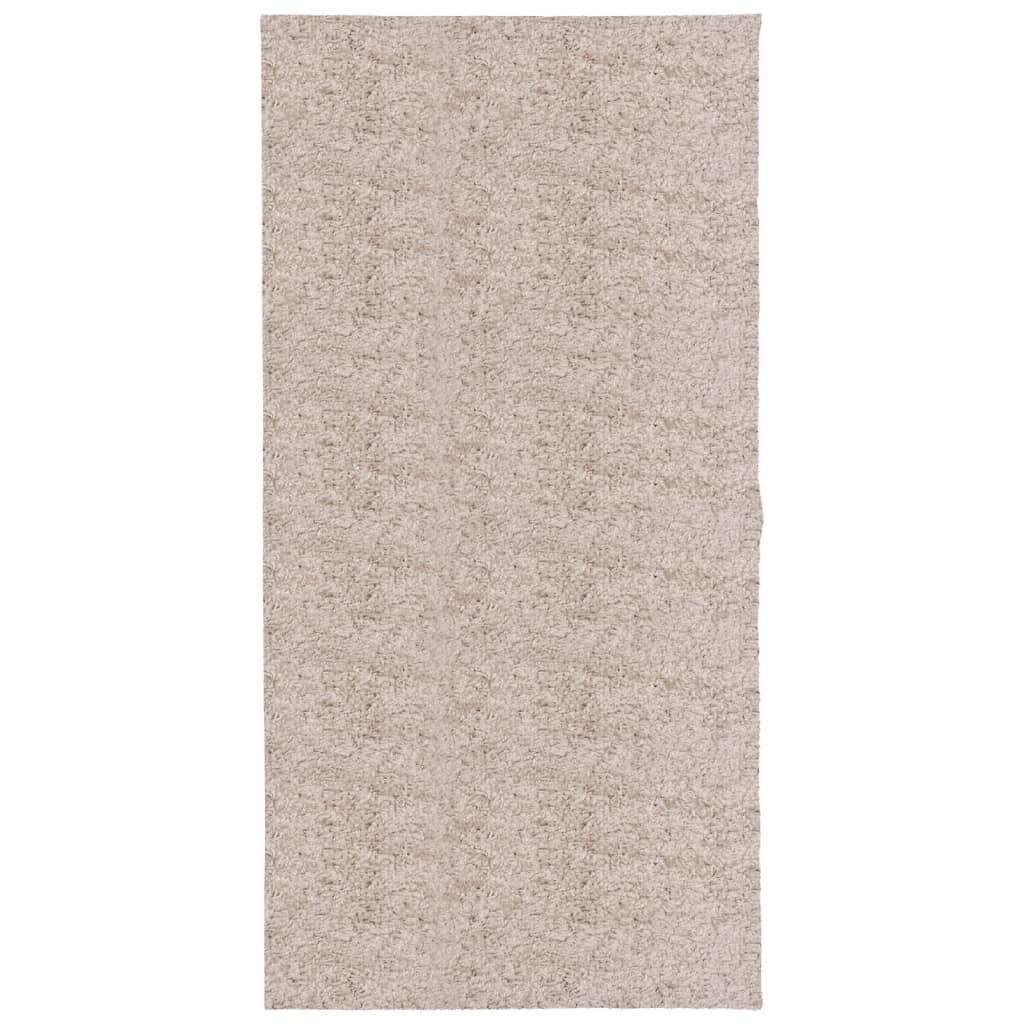 Shaggy carpet PAMPLONA deep pile modern beige 100x200 cm
