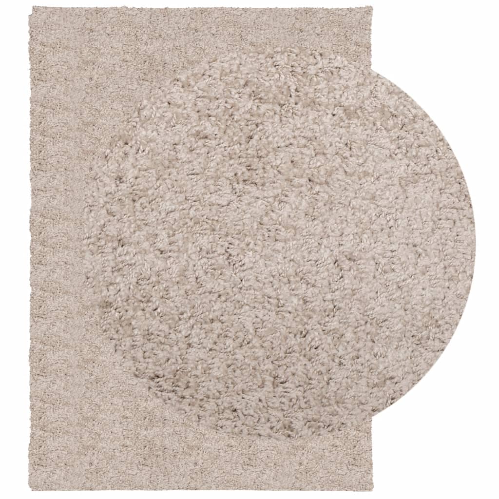 Shaggy carpet PAMPLONA deep pile modern beige 120x170 cm