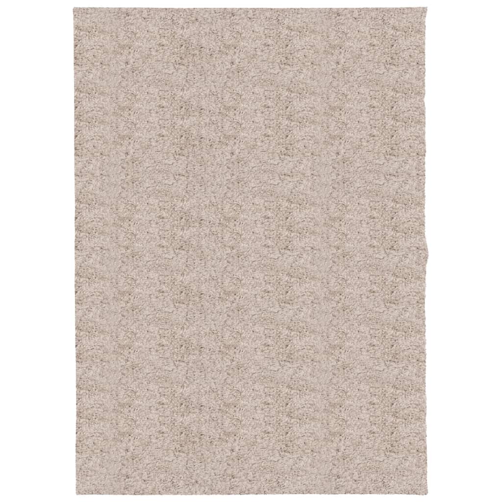 Shaggy carpet PAMPLONA deep pile modern beige 140x200 cm