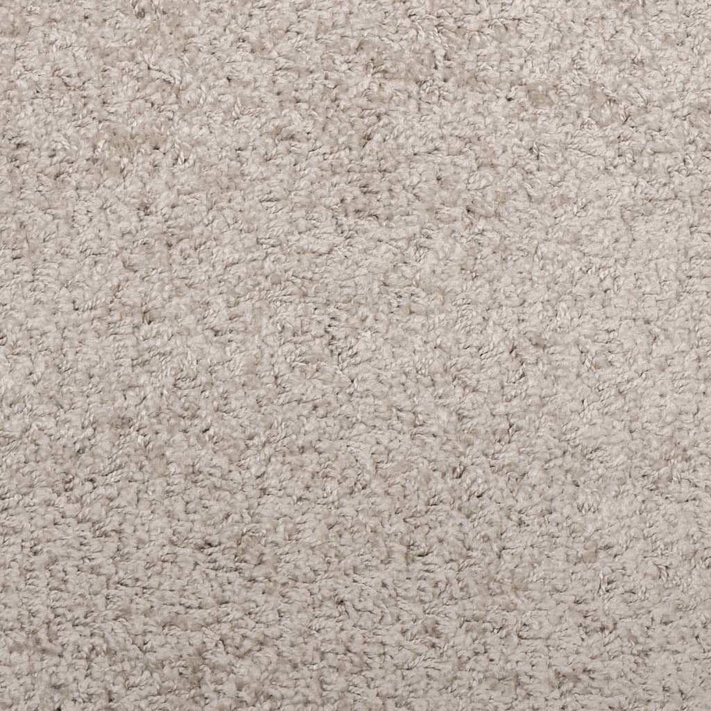 Shaggy carpet PAMPLONA deep pile modern beige 160x160 cm