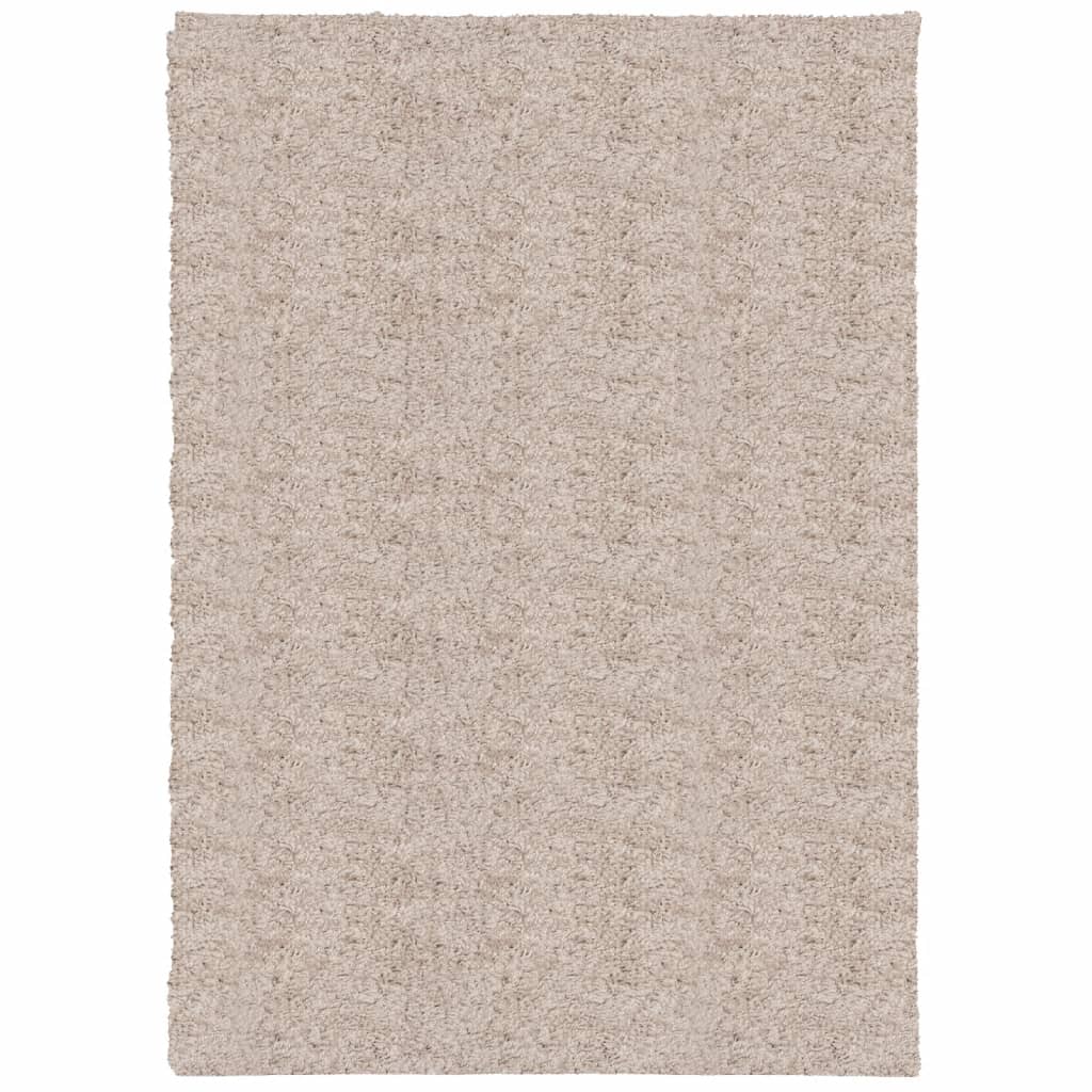 Shaggy carpet PAMPLONA deep pile modern beige 160x230 cm