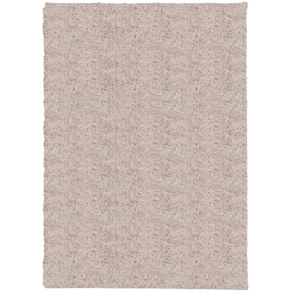 Shaggy carpet PAMPLONA deep pile modern beige 200x280 cm
