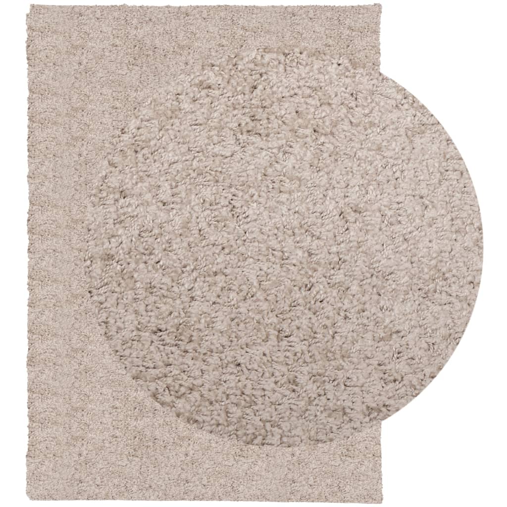 Shaggy carpet PAMPLONA deep pile modern beige 200x280 cm