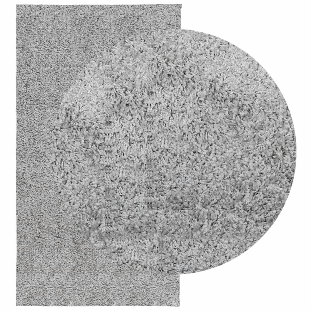 Shaggy Carpet PAMPLONA Deep Pile Modern Grey 80x150 cm