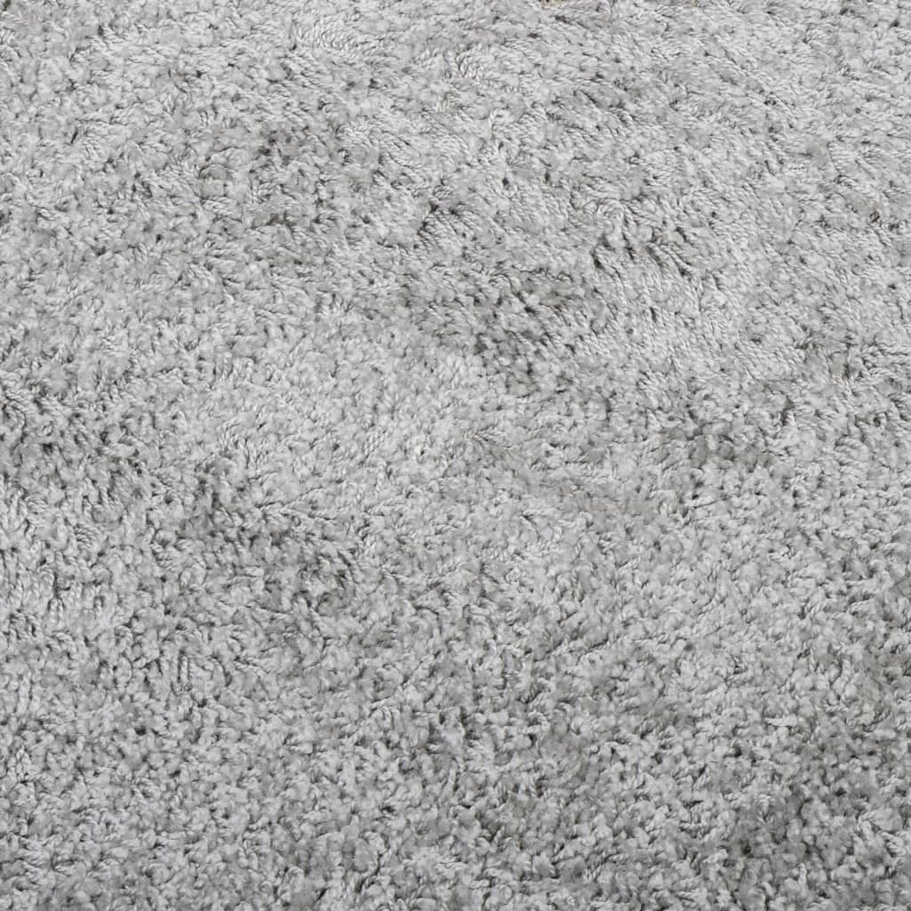 Shaggy-Teppich PAMPLONA Hochflor Modern Grau 80x200 cm