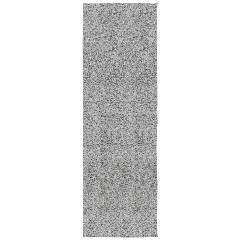 Shaggy Carpet PAMPLONA Deep Pile Modern Grey 80x250 cm