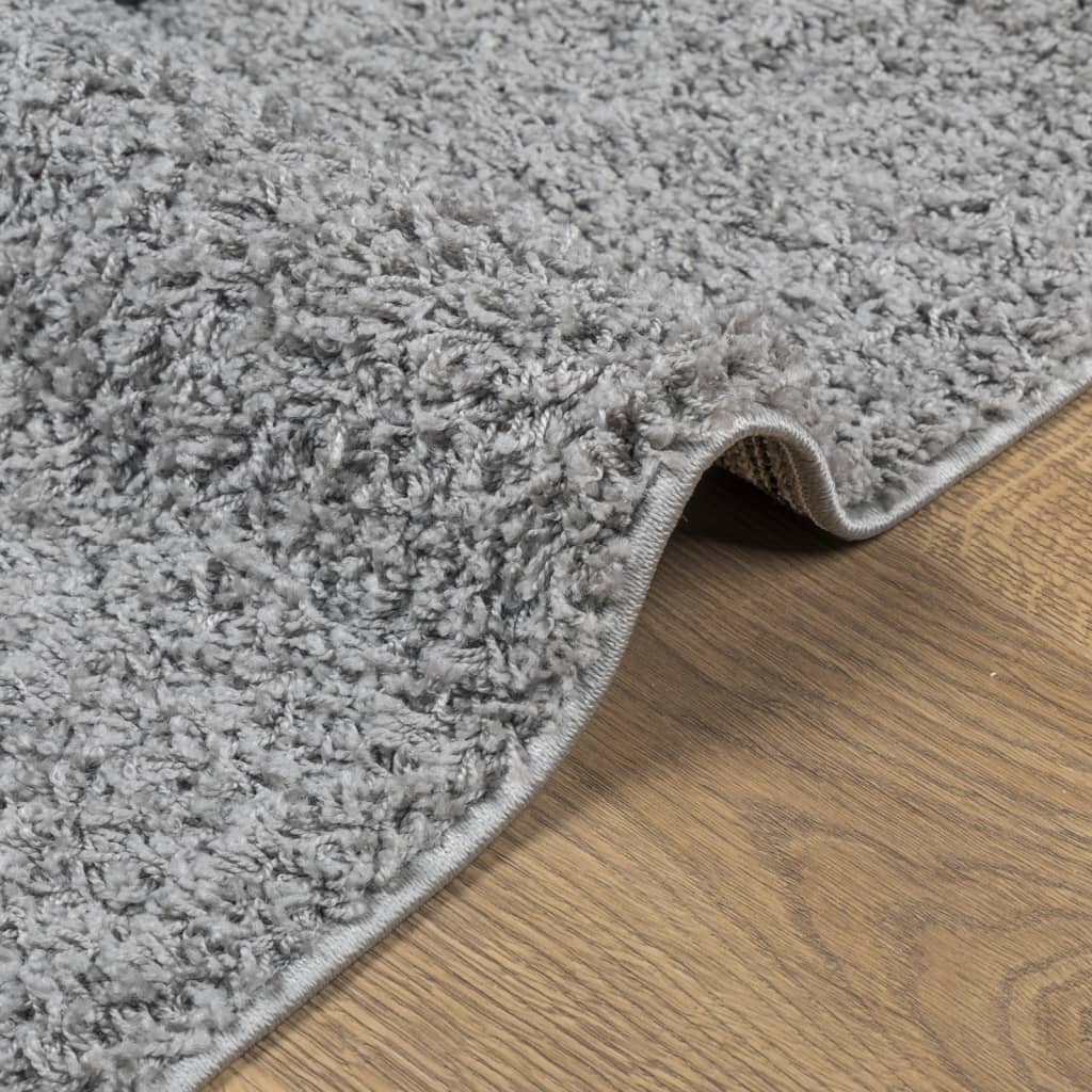 Shaggy-Teppich PAMPLONA Hochflor Modern Grau 100x200 cm