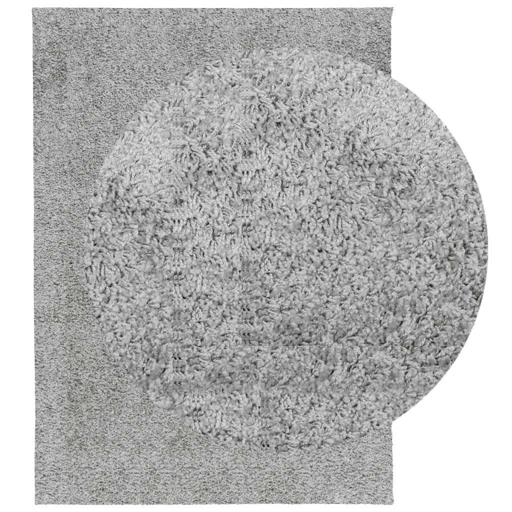 Shaggy Carpet PAMPLONA Deep Pile Modern Grey 140x200 cm
