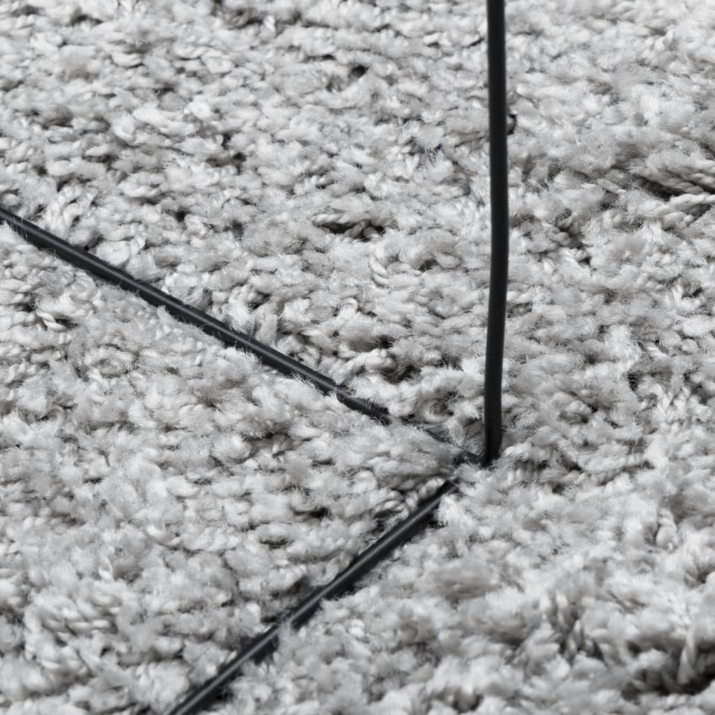 Shaggy Carpet PAMPLONA Deep Pile Modern Grey 140x200 cm
