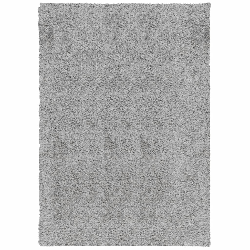 Shaggy Carpet PAMPLONA Deep Pile Modern Grey 160x230 cm