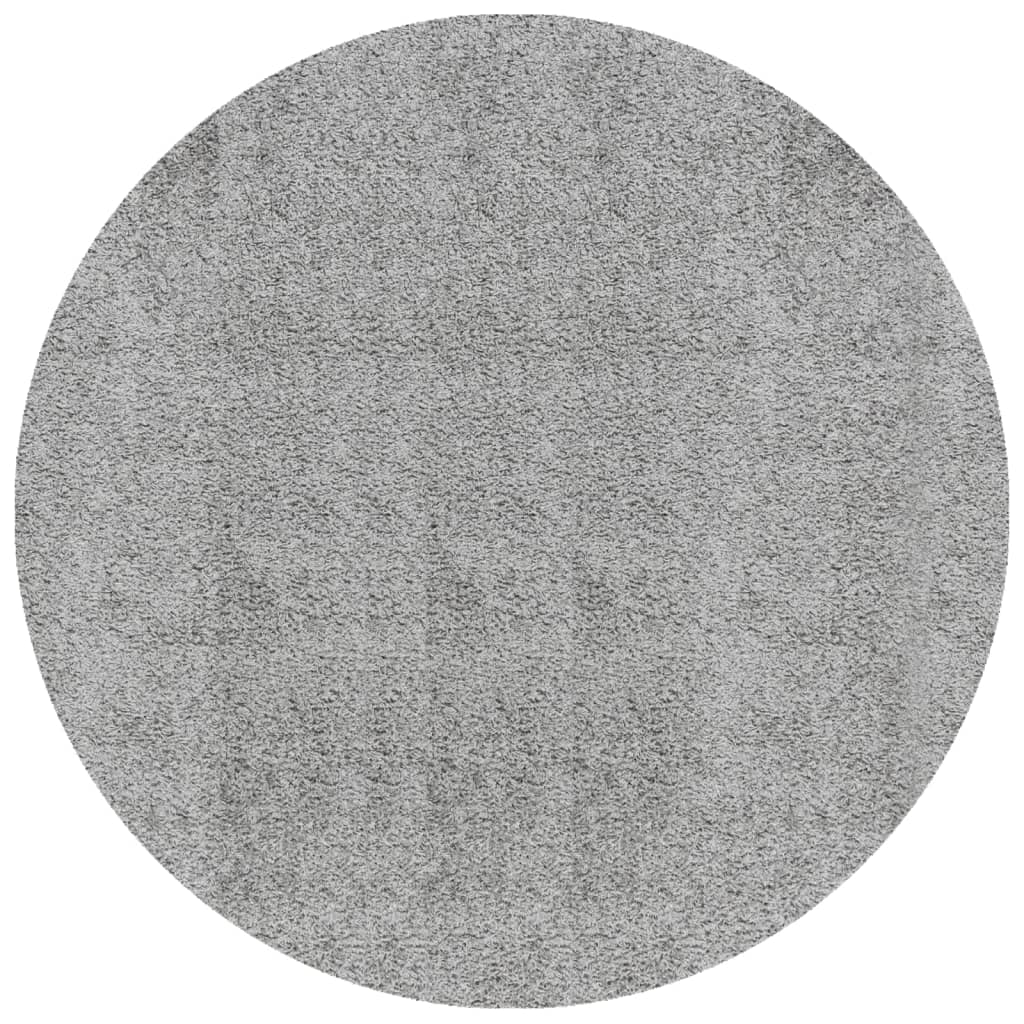 Shaggy carpet PAMPLONA deep pile modern grey Ø 160 cm