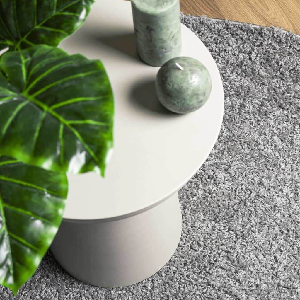 Shaggy carpet PAMPLONA deep pile modern grey Ø 160 cm