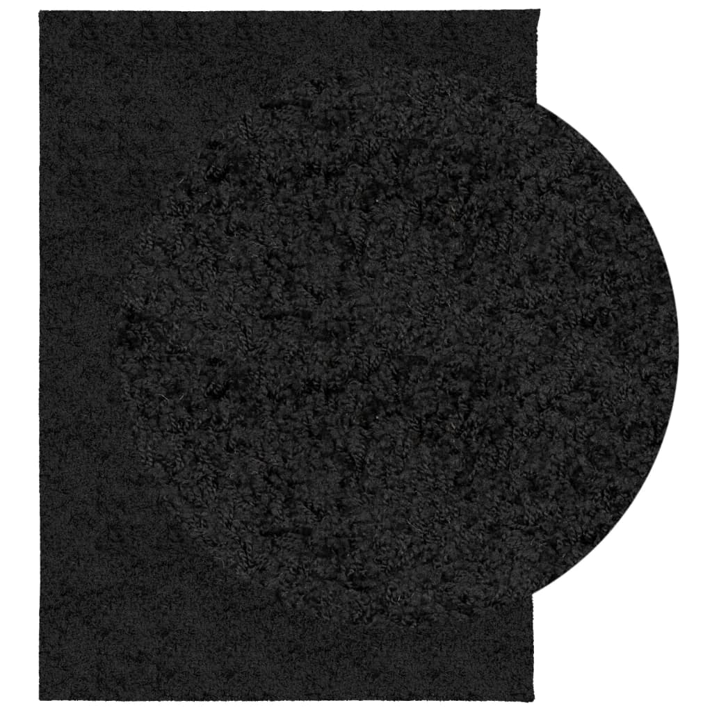 Shaggy-Teppich PAMPLONA Hochflor Modern Schwarz 240x340 cm