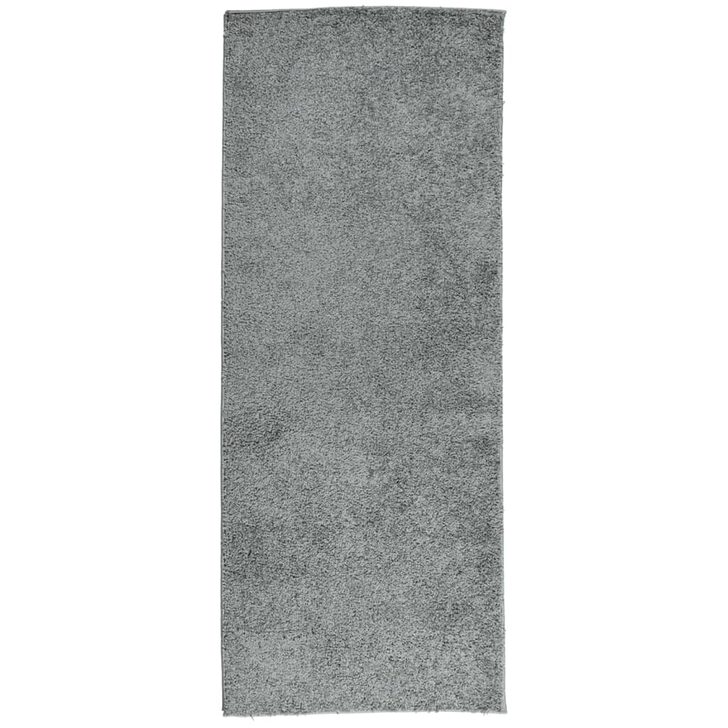 Tapis Shaggy Poils Longs Moderne Vert 80x200 cm
