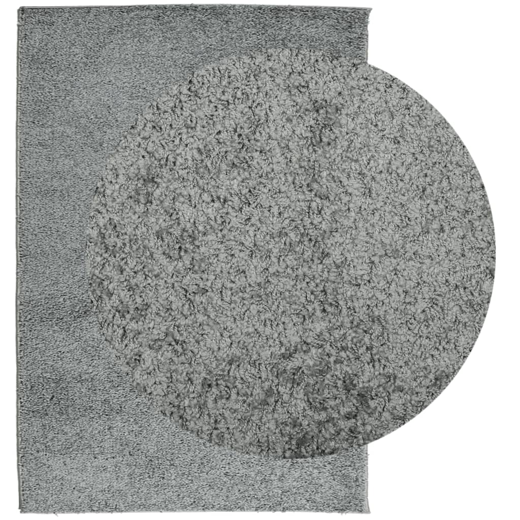Tapis Shaggy Poils Longs Moderne Vert 160x230 cm