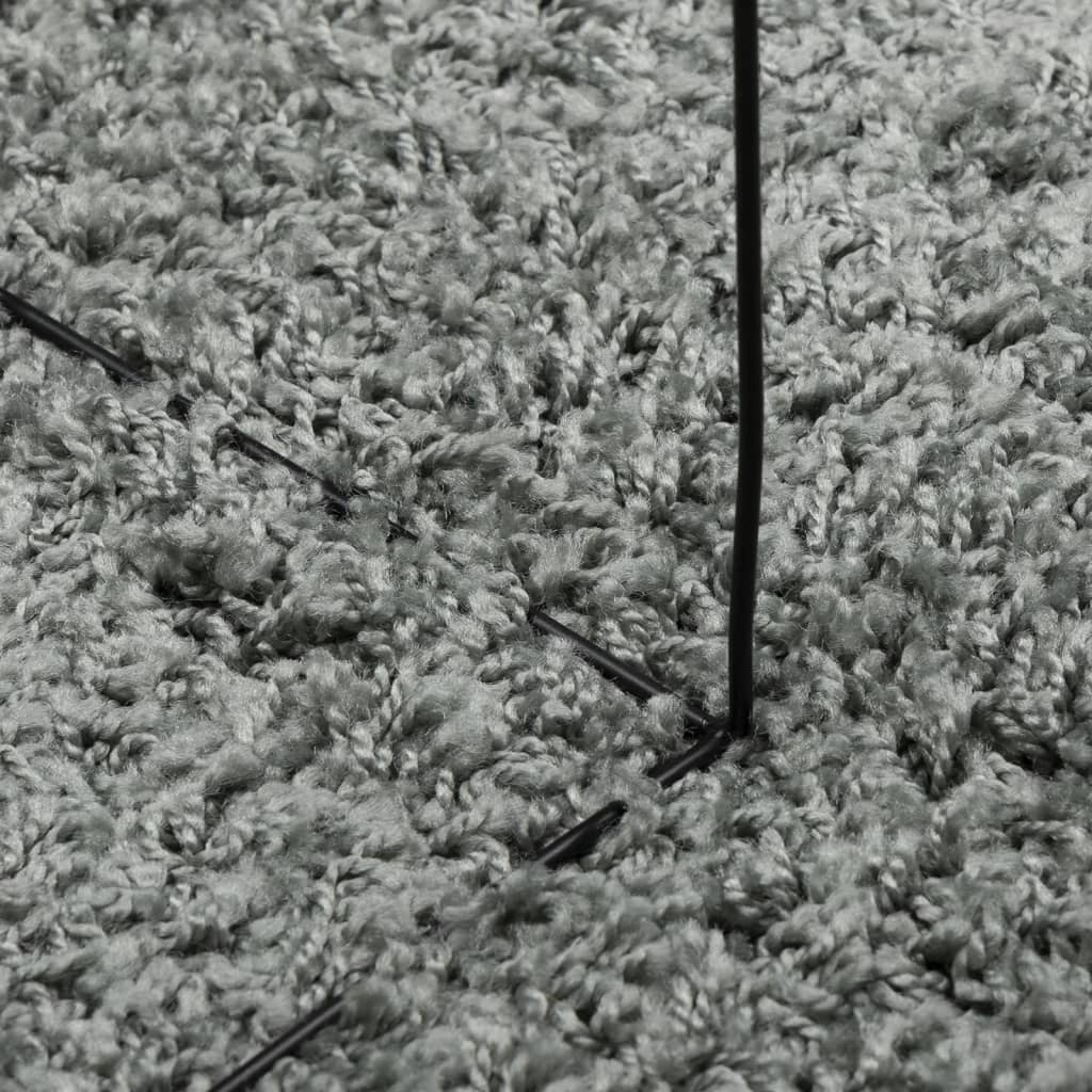 Tapis Shaggy Poils Longs Moderne Vert 160x230 cm