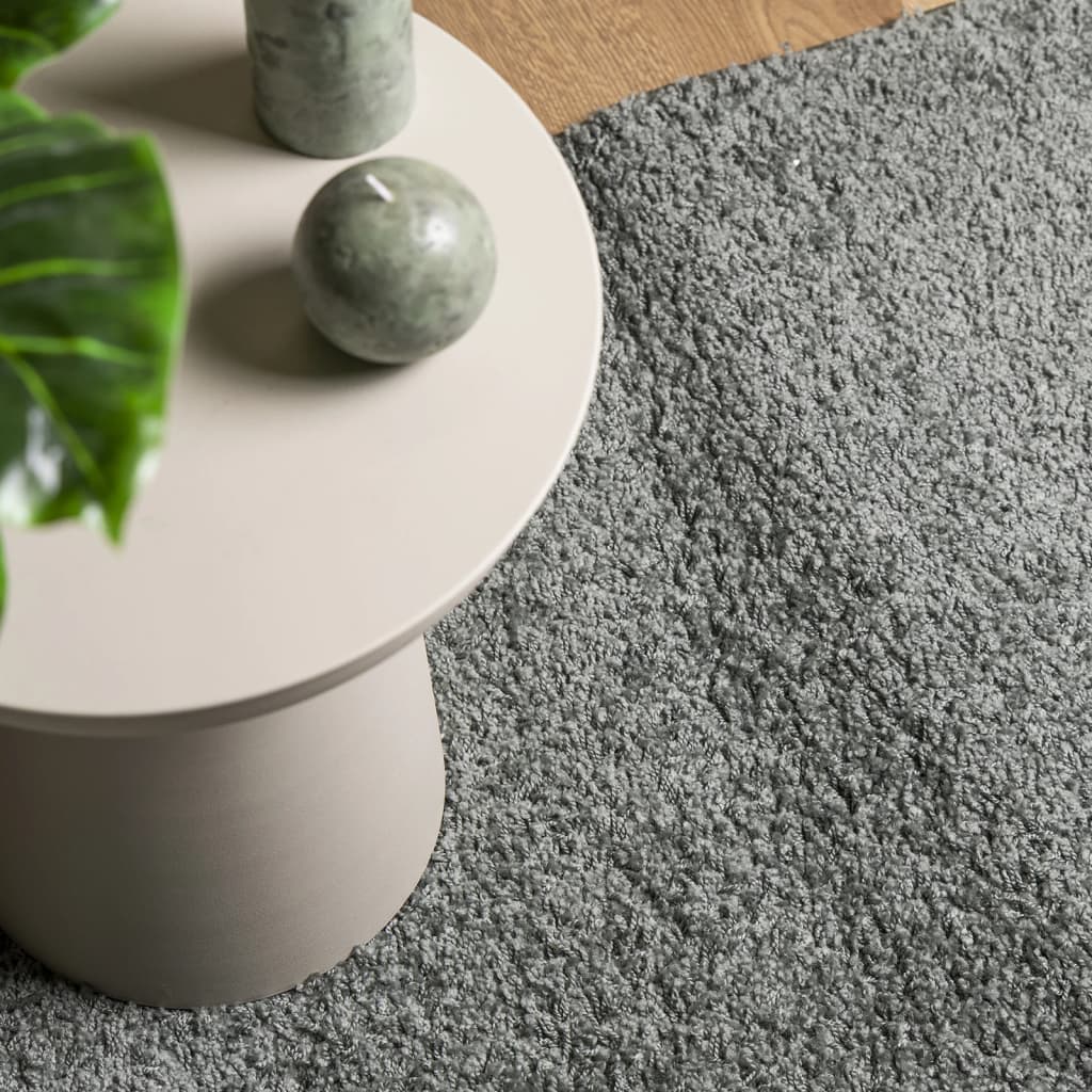 Tapis Shaggy Poils Longs Moderne Vert 240x340 cm