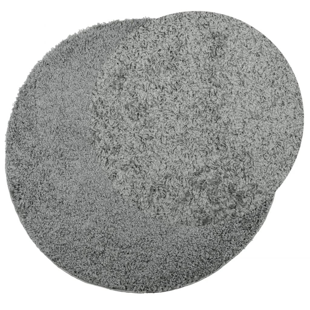 Tapis Shaggy Poils Longs Moderne Vert Ø 100 cm