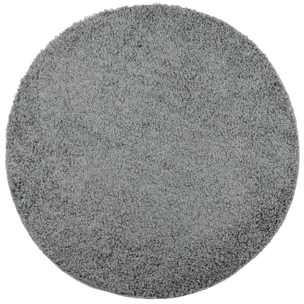 Tapis Shaggy Poils Longs Moderne Vert Ø 280 cm