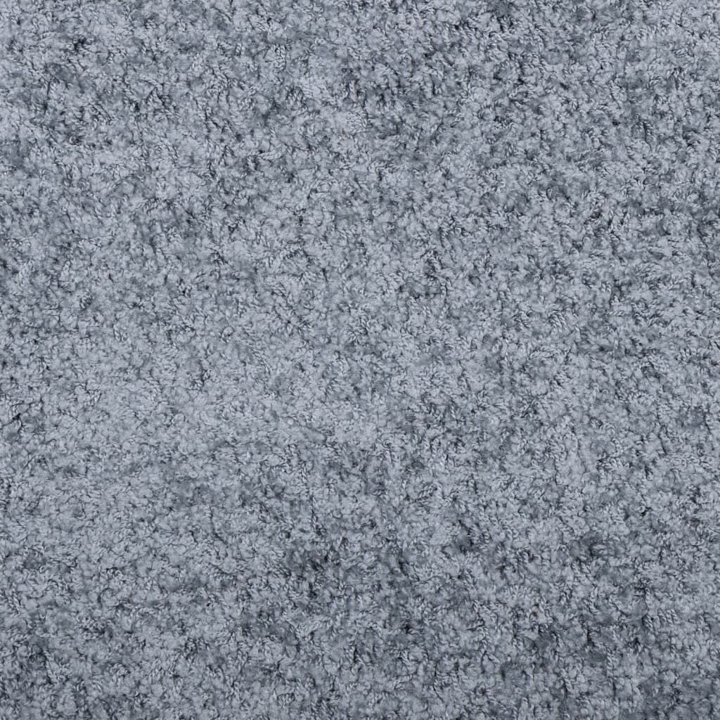Tapis Shaggy Poils Longs Moderne Bleu 60x110 cm