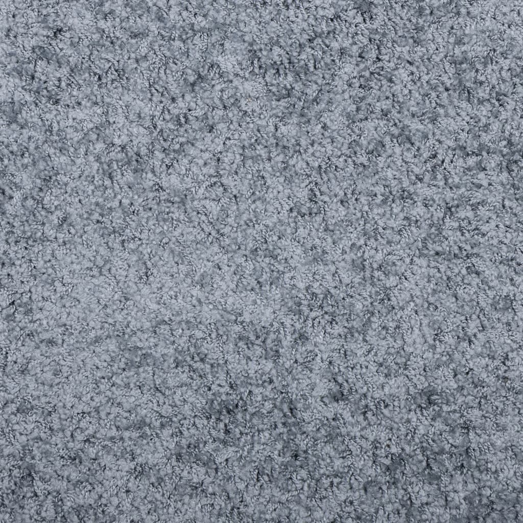 Tapis Shaggy Poils Longs Moderne Bleu 140x200 cm