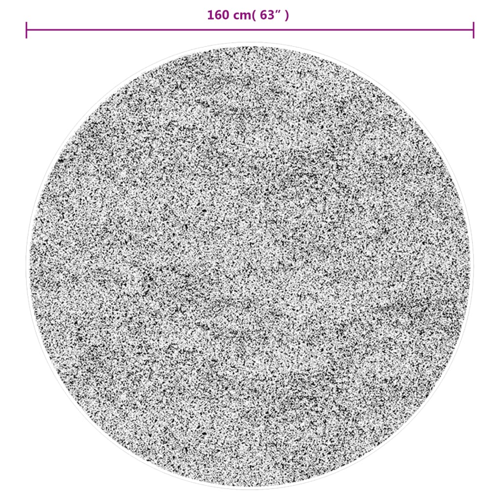 Teppich IZA Kurzflor Skandinavischer Look Grau Ø 160 cm