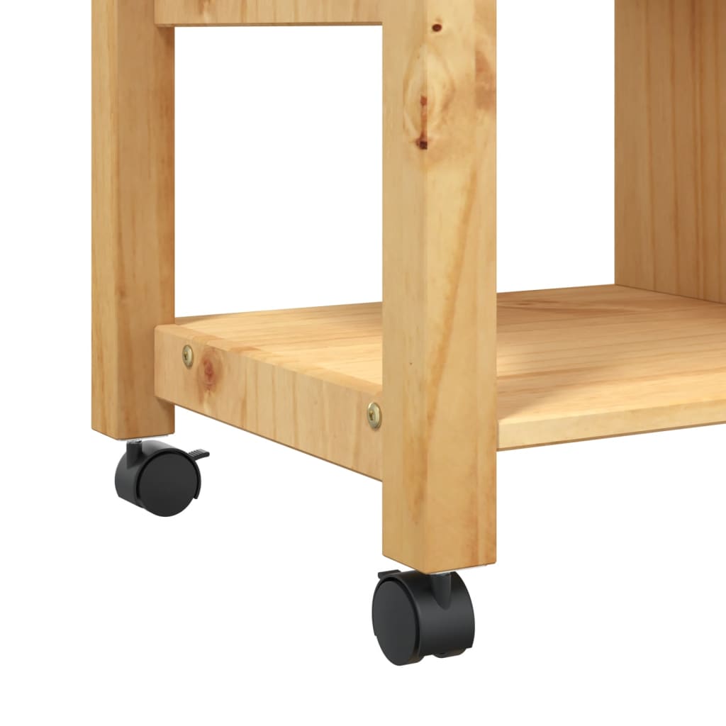 Kitchen trolley MONZA 84x40x90 cm solid pine wood