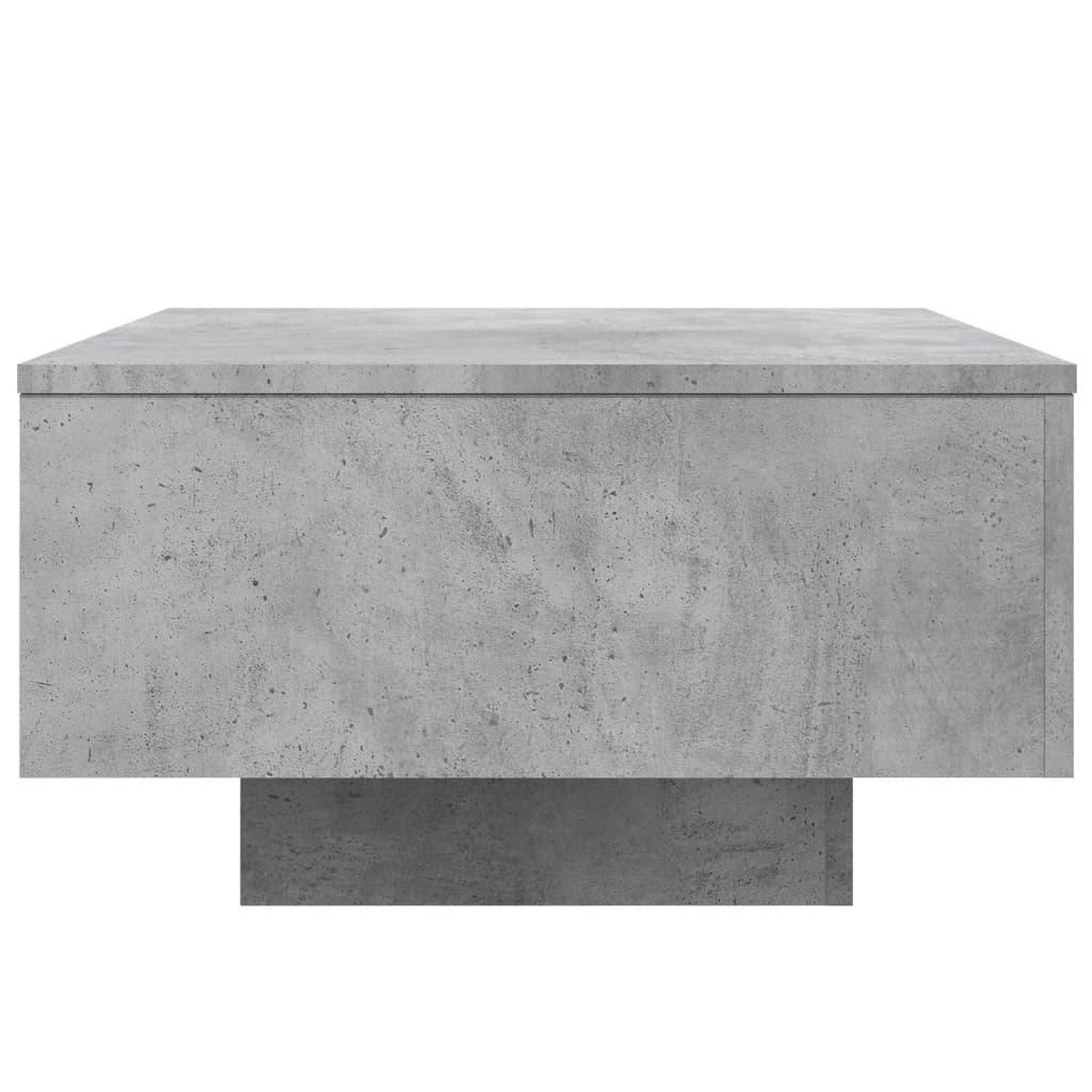 Table basse gris béton 55x55x31 cm en bois