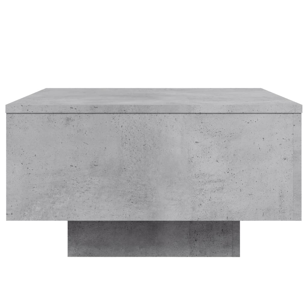 Table basse gris béton 55x55x31 cm en bois