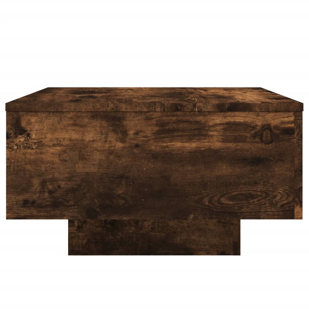Coffee table smoked oak 55x55x31 cm wood material