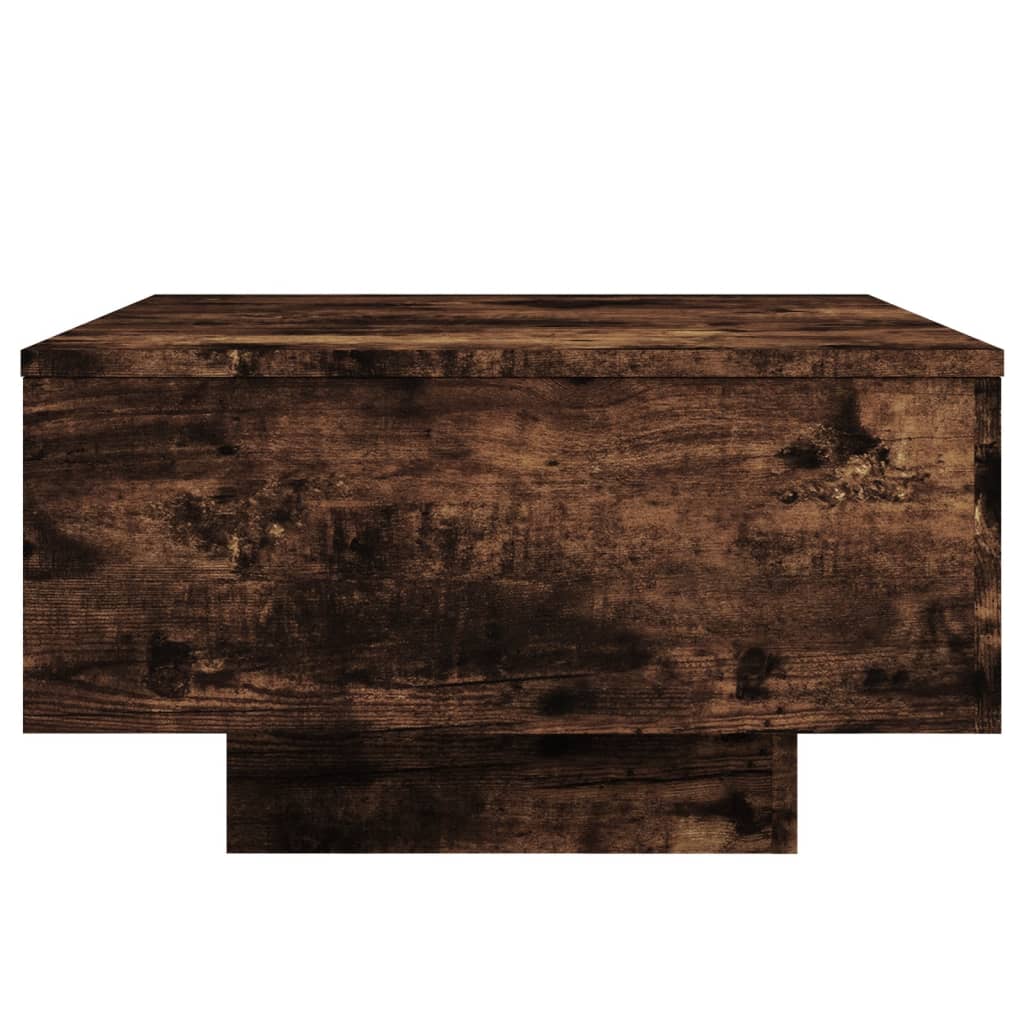 Coffee table smoked oak 55x55x31 cm wood material