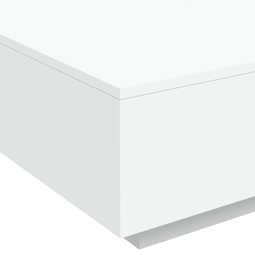 Table basse blanche 80x80x31 cm en bois