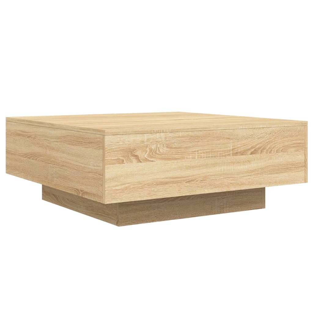 Table basse chêne Sonoma 80x80x31 cm matière bois