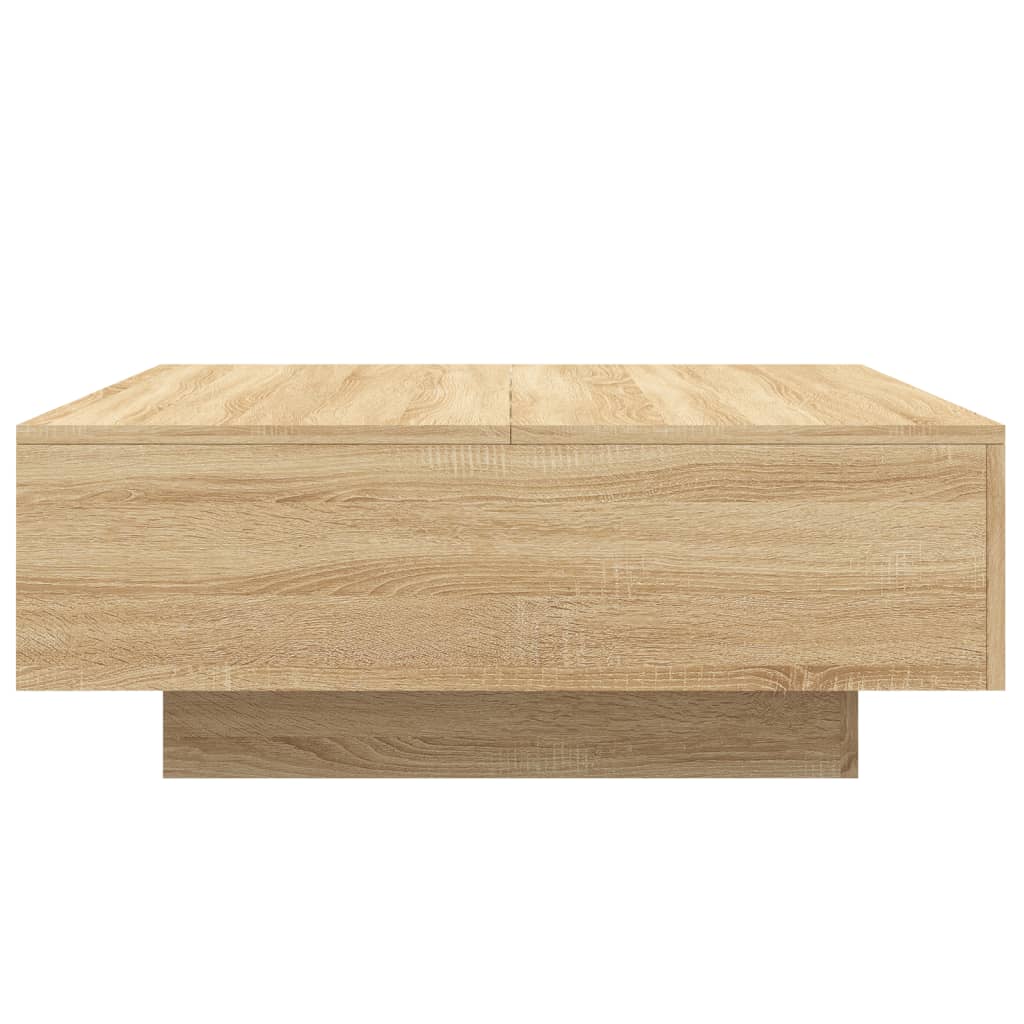 Table basse chêne Sonoma 80x80x31 cm matière bois