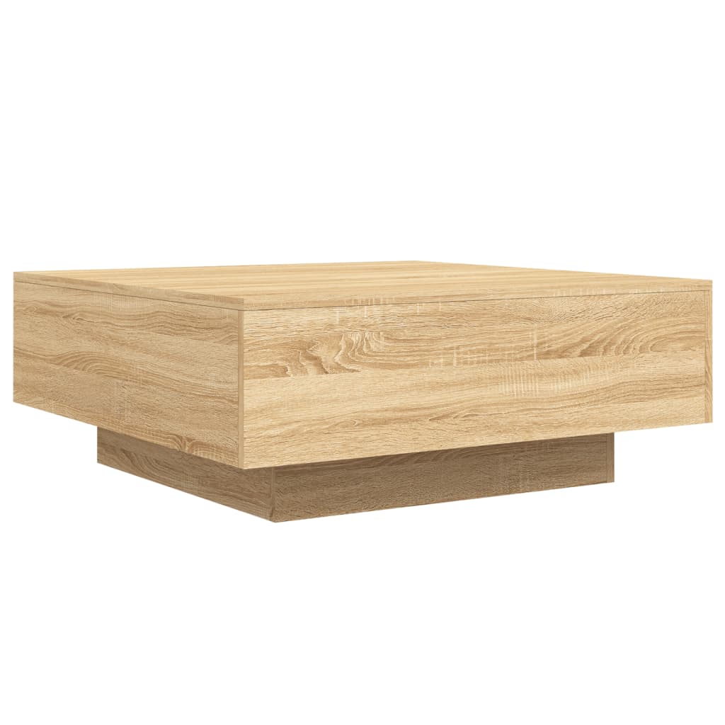 Table basse chêne Sonoma 80x80x31 cm matière bois