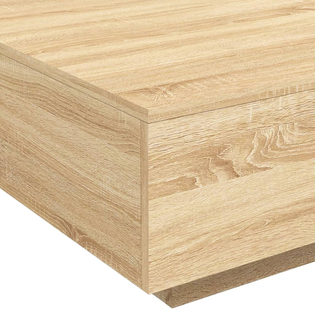 Table basse chêne Sonoma 80x80x31 cm matière bois