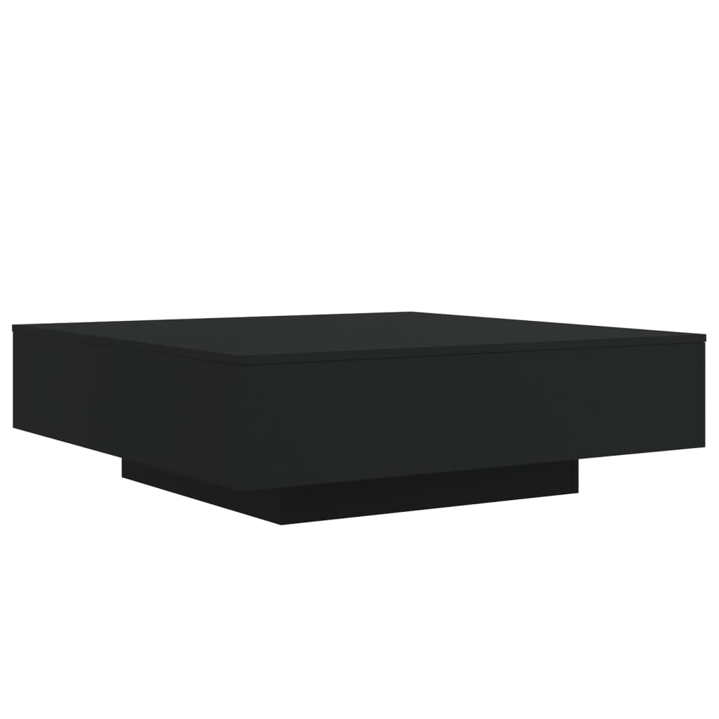 Coffee Table Black 100x100x31 cm Wood Material