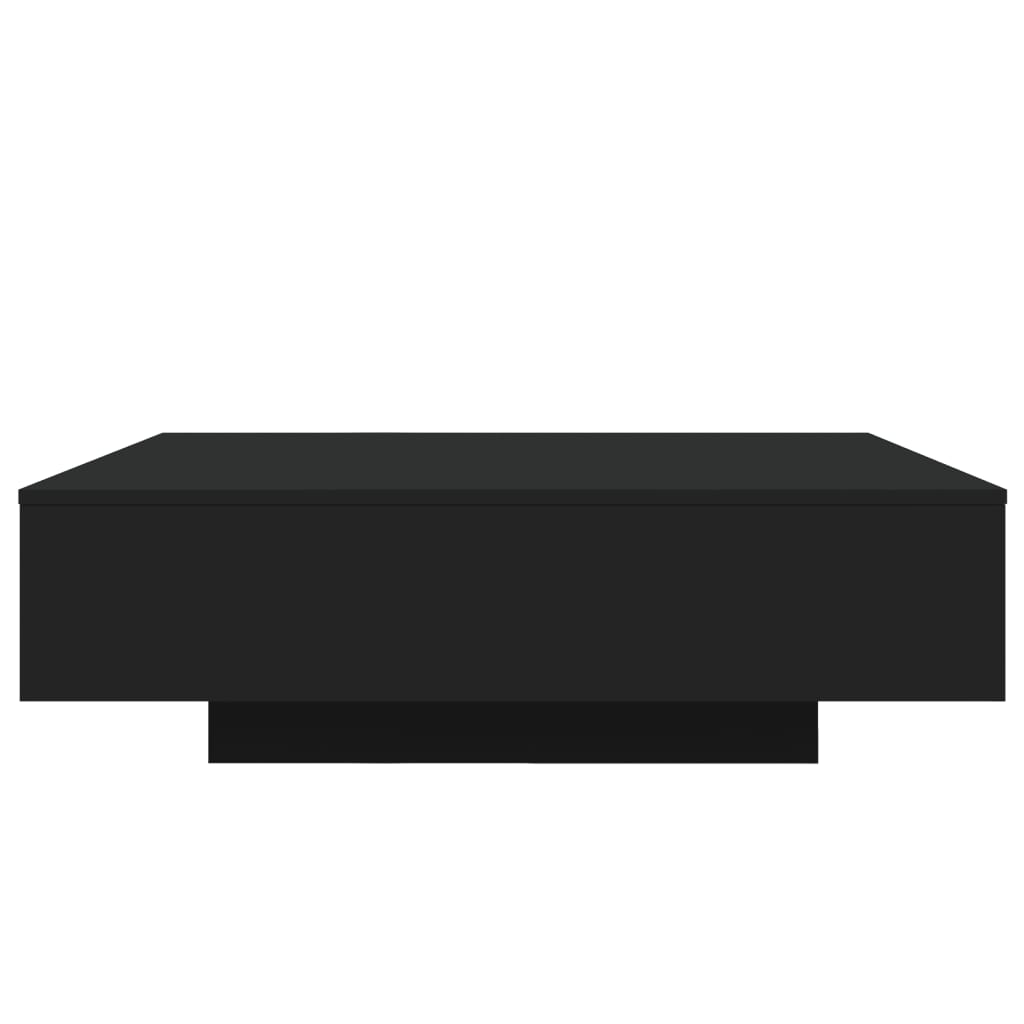 Coffee Table Black 100x100x31 cm Wood Material