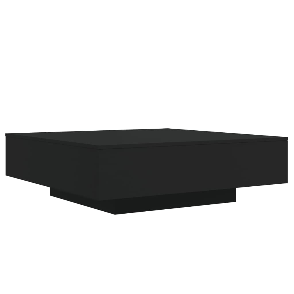 Coffee Table Black 100x100x31 cm Wood Material