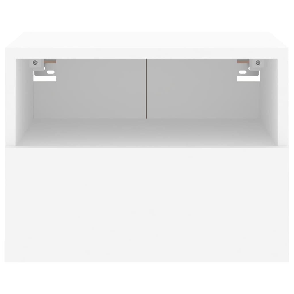 Armoires murales TV 2 pcs. Blanc 40x30x30 cm en bois