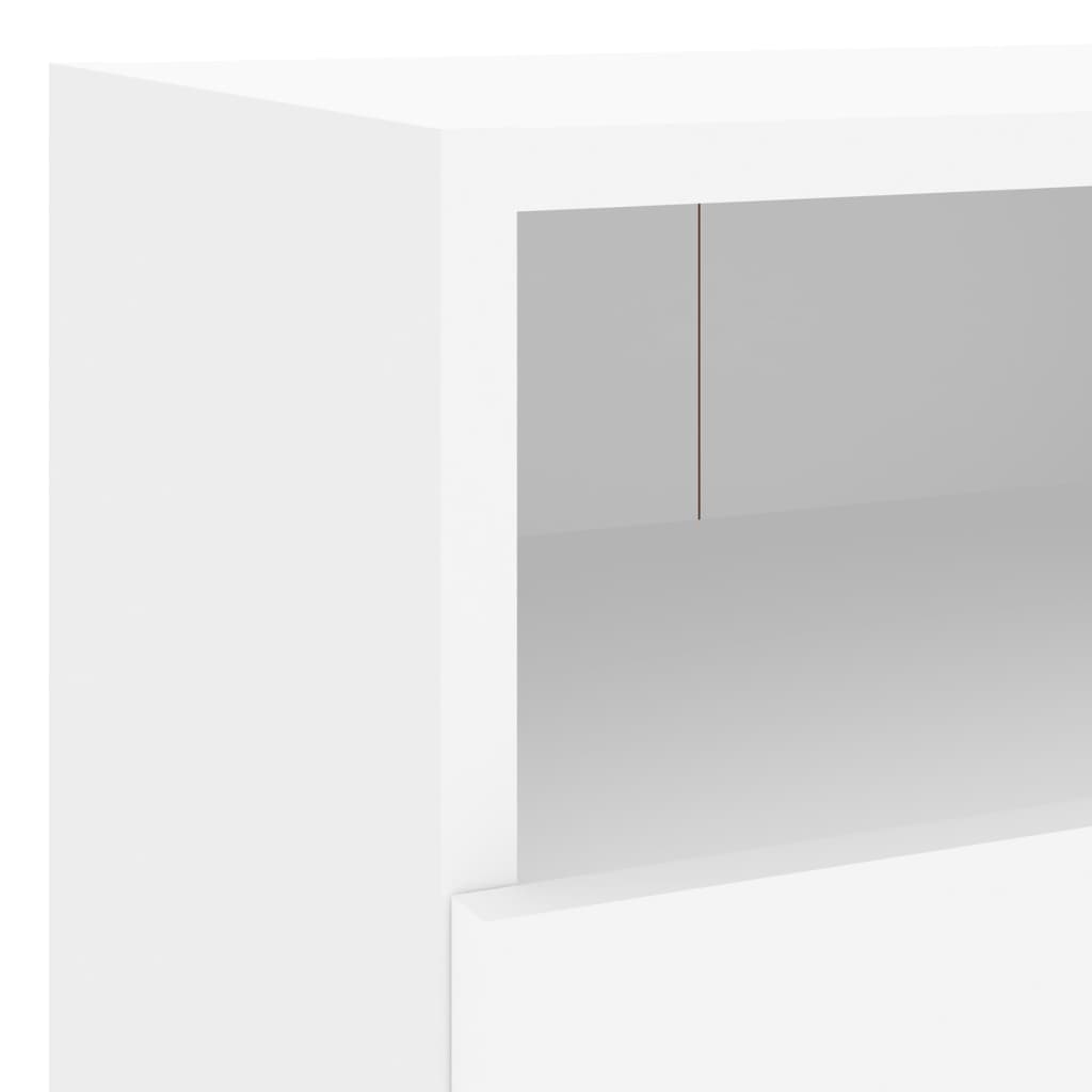 Armoires murales TV 2 pcs. Blanc 40x30x30 cm en bois