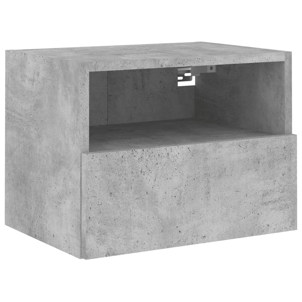 TV wall cabinet concrete grey 40x30x30 cm wood material