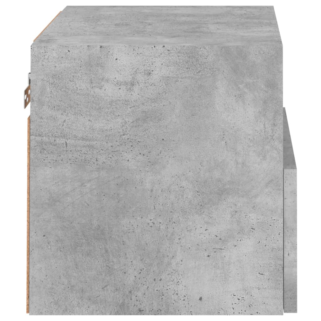 TV wall cabinet concrete grey 40x30x30 cm wood material
