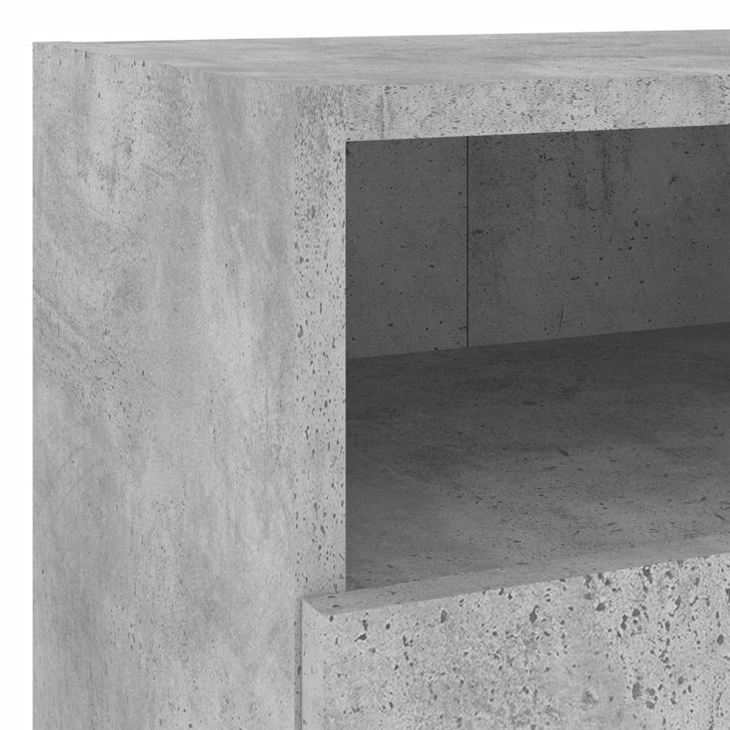 TV wall cabinet concrete grey 40x30x30 cm wood material
