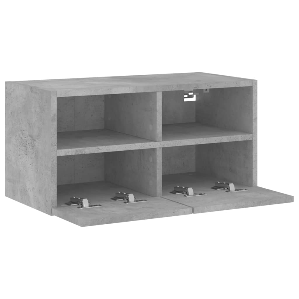 TV wall cabinet concrete grey 60x30x30 cm wood material