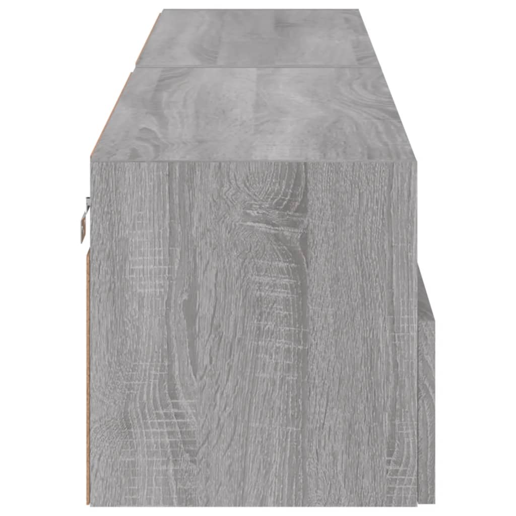 TV-Wandschränke 2 Stk. Grau Sonoma 80x30x30 cm Holzwerkstoff