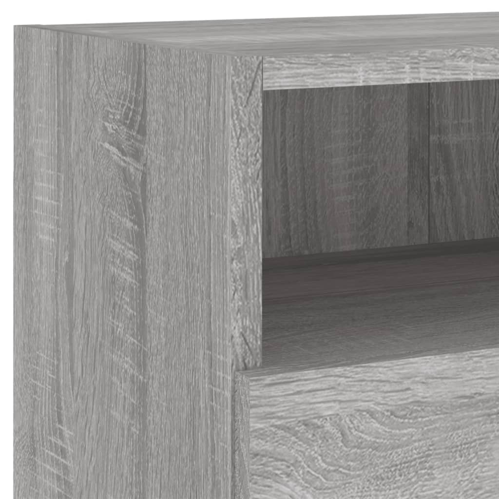 TV-Wandschränke 2 Stk. Grau Sonoma 80x30x30 cm Holzwerkstoff