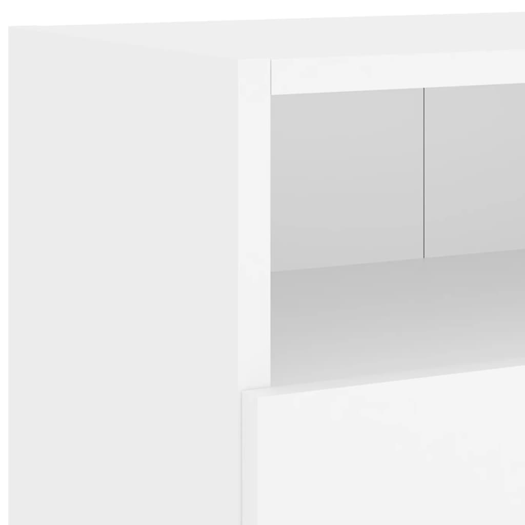 Meubles muraux TV 2 pièces blanc 100x30x30 cm matériau bois